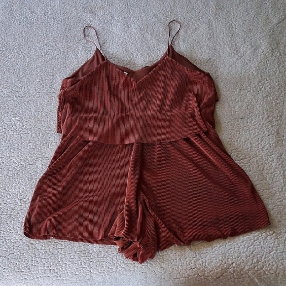 Silence + Noise Terracotta Sleeveless Romper - Picture 5 of 6